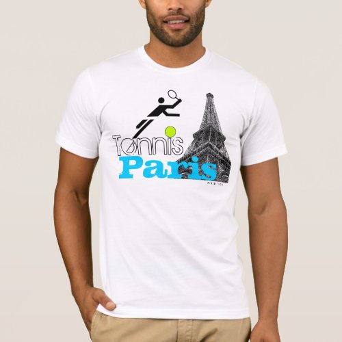 Paris Tennis French Open Eiffel T_Shirt