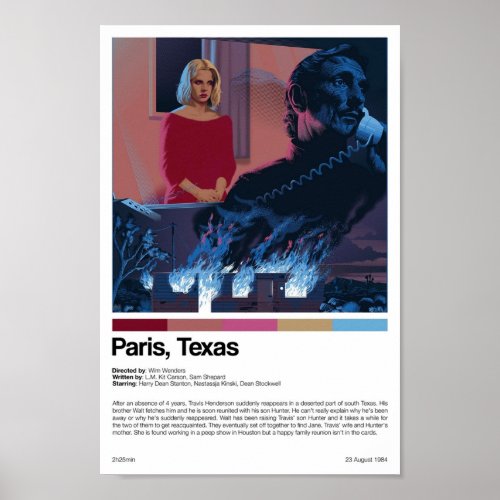 Paris Texas  Movie Print