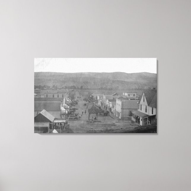 Paris, TexasAerial View of TownParis, TX Canvas Print (Front)