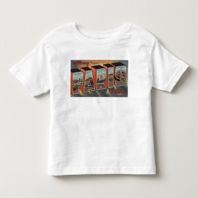 Paris, TexasLarge Letter ScenesParis, TX Toddler T-shirt (Front)