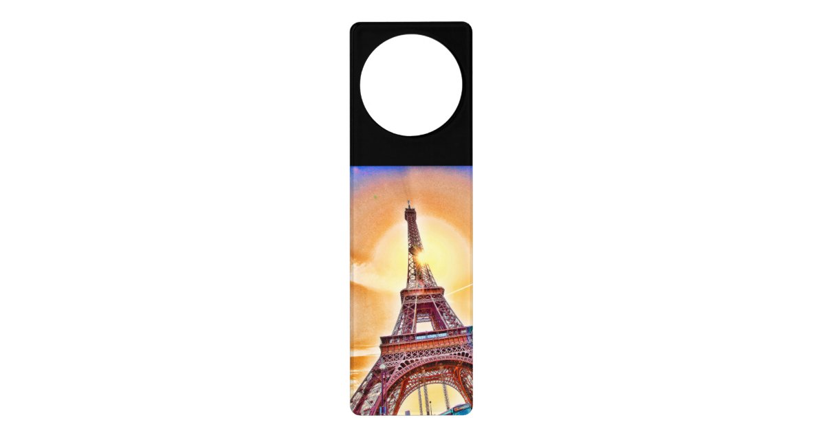 Paris, the Eiffel Tower, France, personalised gift Door ...