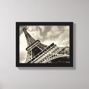 Paris, The Eiffel Tower - wrapped canvas Print