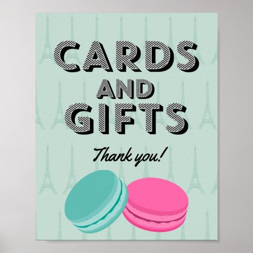 Paris Theme Birthday Gifts Cards Poster Sign