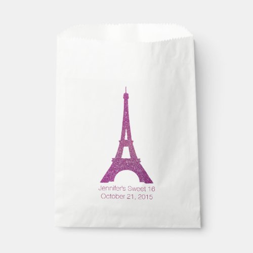 Paris Theme Sweet 16 Favor Bag