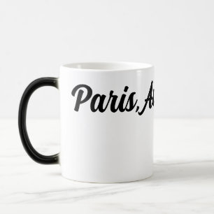 Paris-themed  color morph mug 