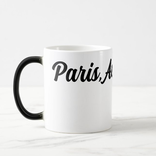 Paris-themed  color morph mug  (Left)
