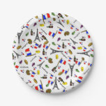 Paris Themed French Cartoon Paper Party Plates