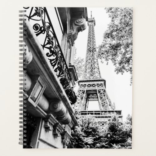 Paris Themed Gift in Black and White Planner