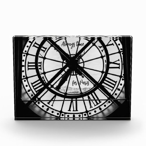 Paris Themed Home Decor in Black and White Photo Block