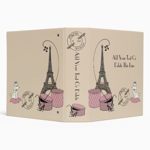 Paris Themed Keepsake Album Binder