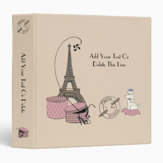 Paris Themed Keepsake One And A Half Inch Binder