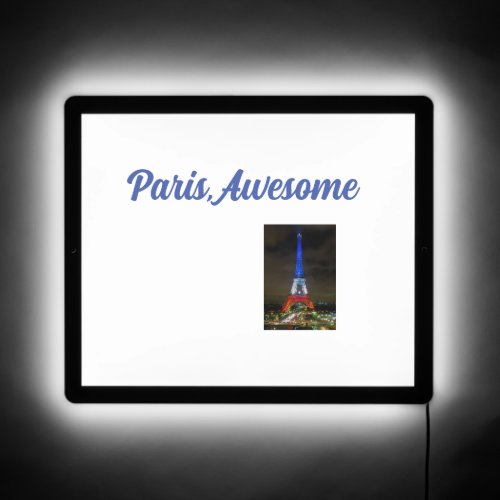 Paris Themed  LED Sign