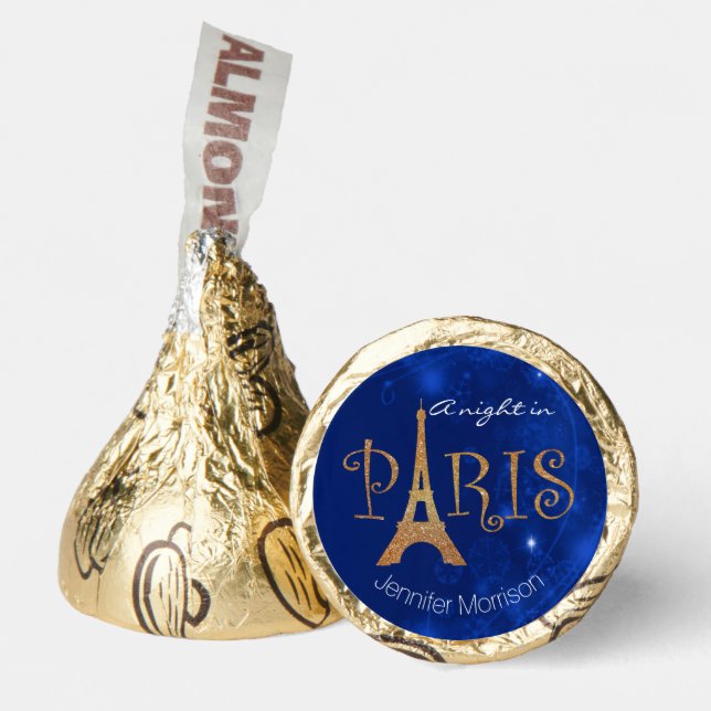 Paris Themed Sweet 16 Custom  Hershey®'s Kisses® (Front)