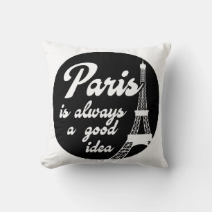 Paris Throw Pillow