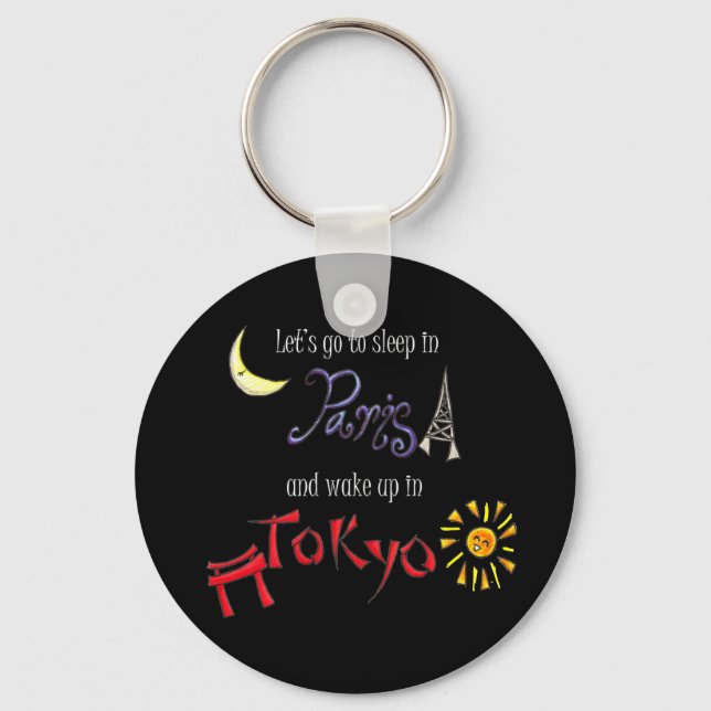 Paris Tokyo Keychain (Front)