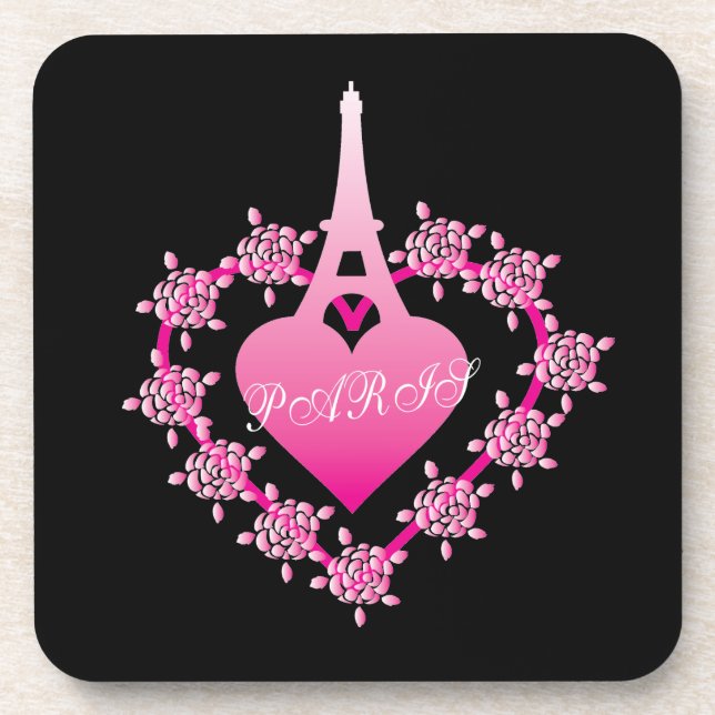 paris tower drink coaster (Front)