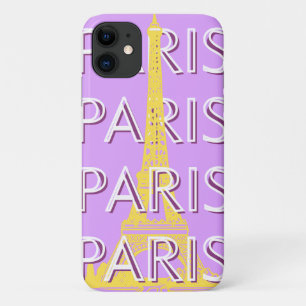 Paris, Travel Art, Minimalist, Pastel Travel Art iPhone 11 Case