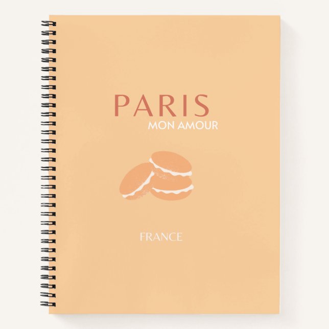 Paris Travel Art Pastel Art  Notebook (Front)