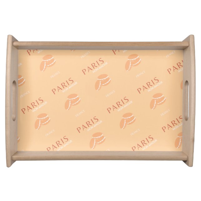 Paris Travel Art Pastel Art  Serving Tray (Front)