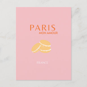 Paris Travel Art Retro Art  Postcard