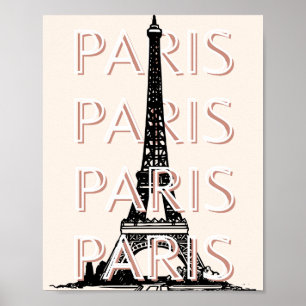 Paris Travel Art, Travel Art, Pastel, Minimalist Poster