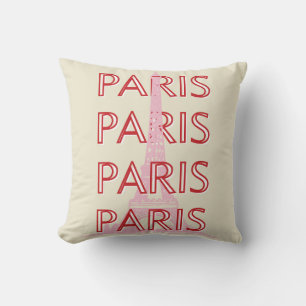 Paris Travel Art, Travel Art, Preppy, Minimalist Throw Pillow