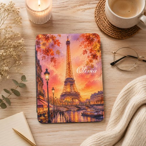 Paris Travel Custom Name Kindle Cover
