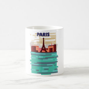 Paris Travel poster Coffee Mug