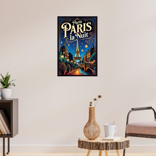 Paris Travel Poster,  Poster (Living Room 3)