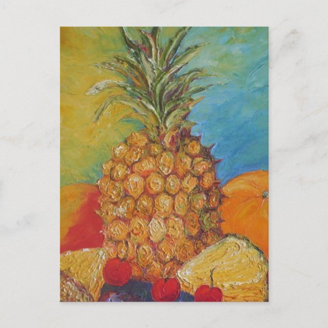 Paris' Tropical Pineapple Postcard (Front)