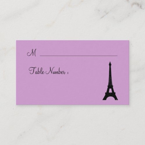 Paris Twinkles Place Cards