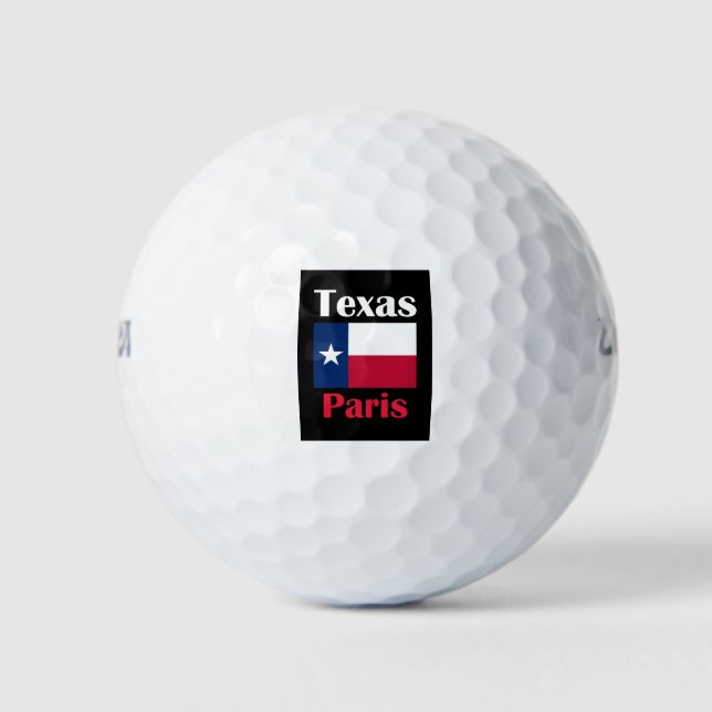 Paris TX Golf Balls (Front)