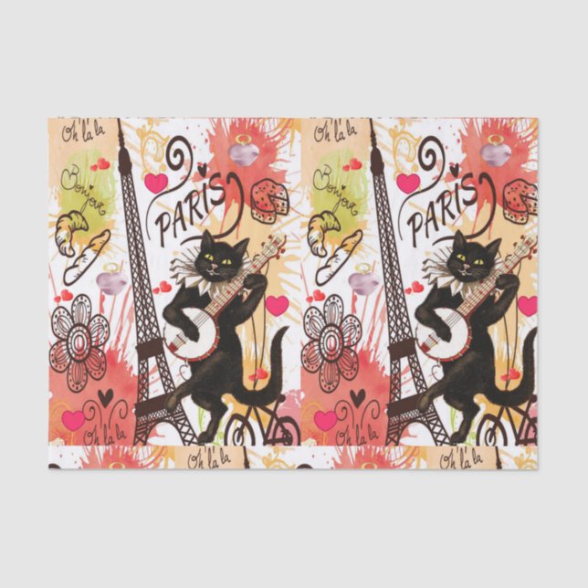 Paris, Valentine's Day Tissue Paper (Front)