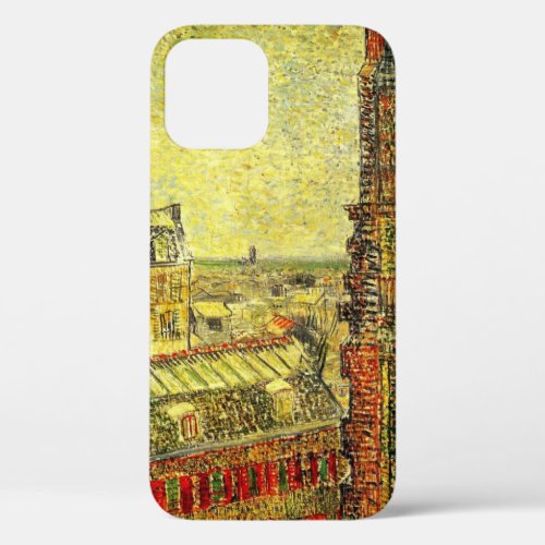 Paris View from Vincents Room by Vincent van Gogh iPhone 12 Case