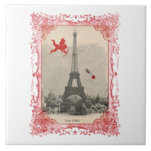 Paris Vintage Cupid Tile Trivet