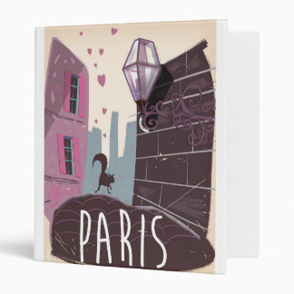 Paris vintage holiday poster binder