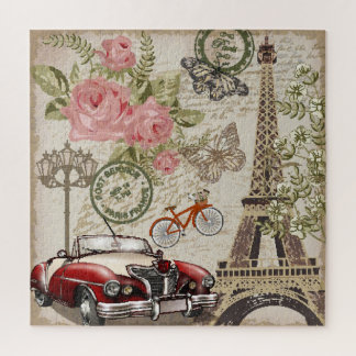 Paris Vintage: Postcard Style Jigsaw Puzzle