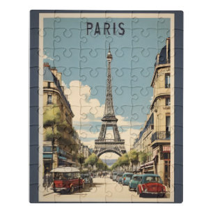 Paris vintage poster jigsaw puzzle