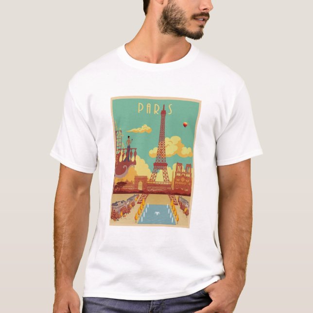 Paris vintage poster T-Shirt (Front)