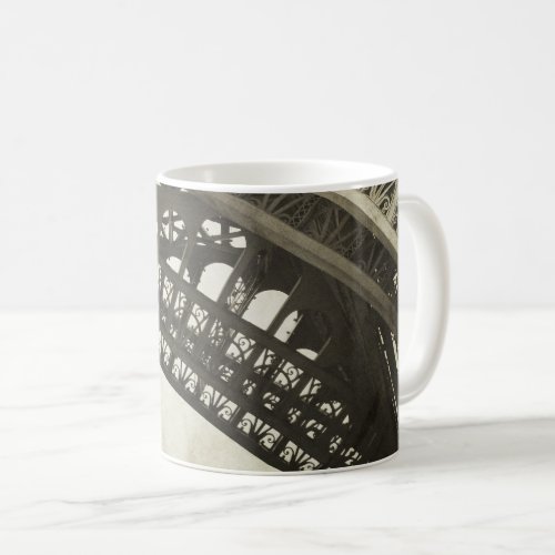 Paris Vintage Sepia Eiffel Tower Arch Coffee Mug