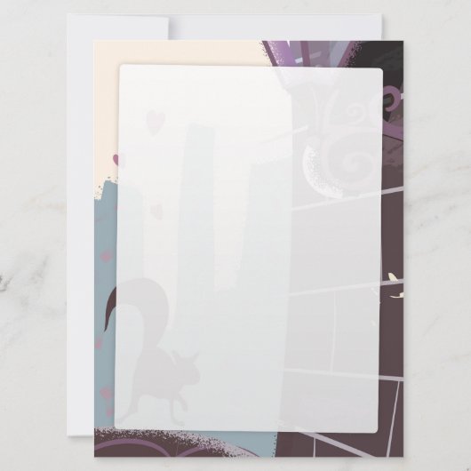 Paris Vintage travel poster. (Back)