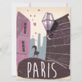 Paris Vintage travel poster. (Front)