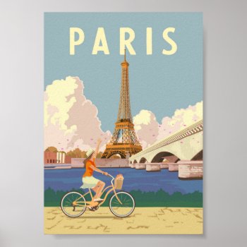 Paris - Vintage Travel Poster by VectroPoster at Zazzle