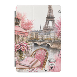 Paris Watercolor Pink iPad mini Cover