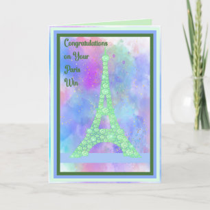 Paris Win Congratulations Card
