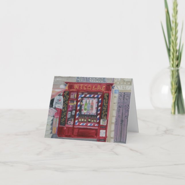 PARIS WINE SHOP NOTECARD (Front)