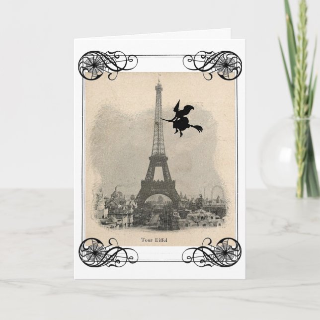 Paris Witch Halloween Card (Front)