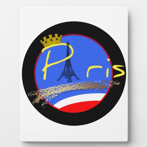 Paris with Crown _ Plaque