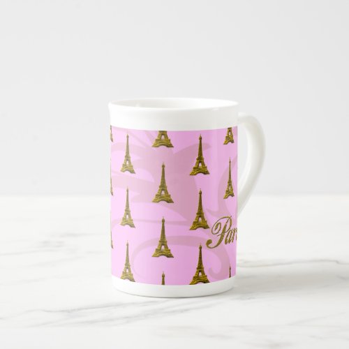 Paris with Eiffel Tower Bone China Mug