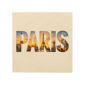 Paris Wood Canvas Art